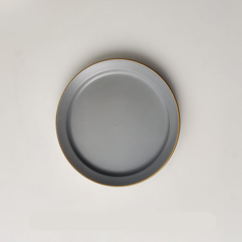 Set vaisselle porcelaine japonaise grise