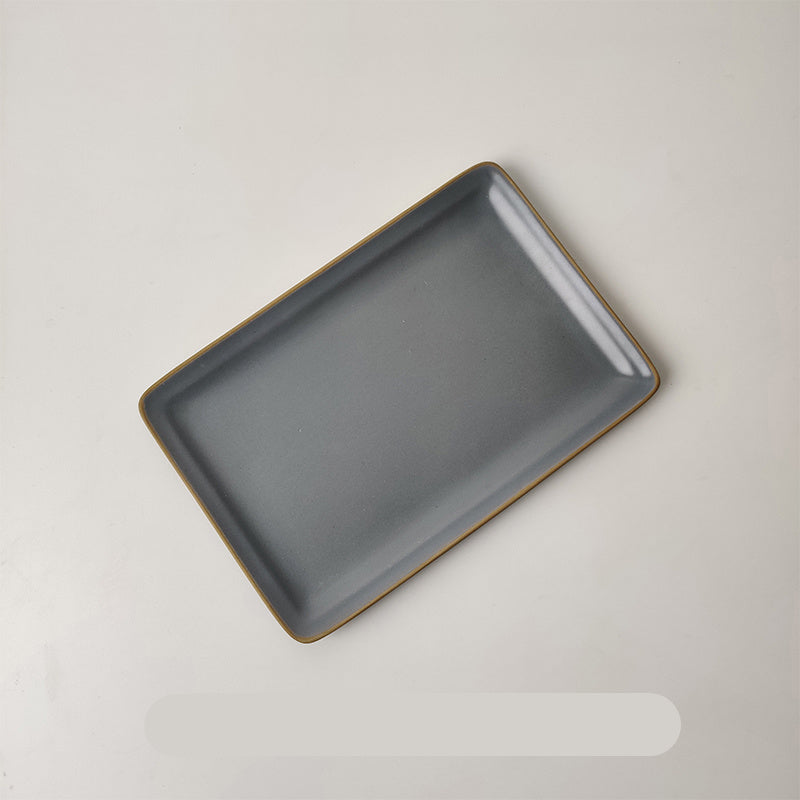 Set vaisselle porcelaine japonaise grise