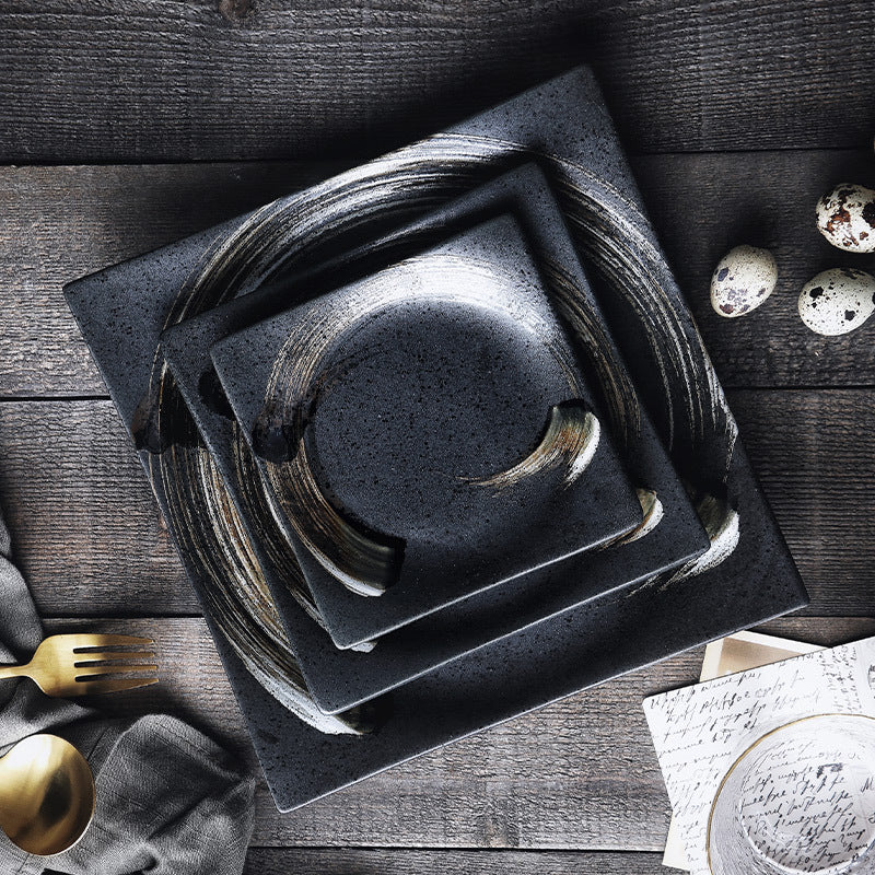 Assiette prestige Noir