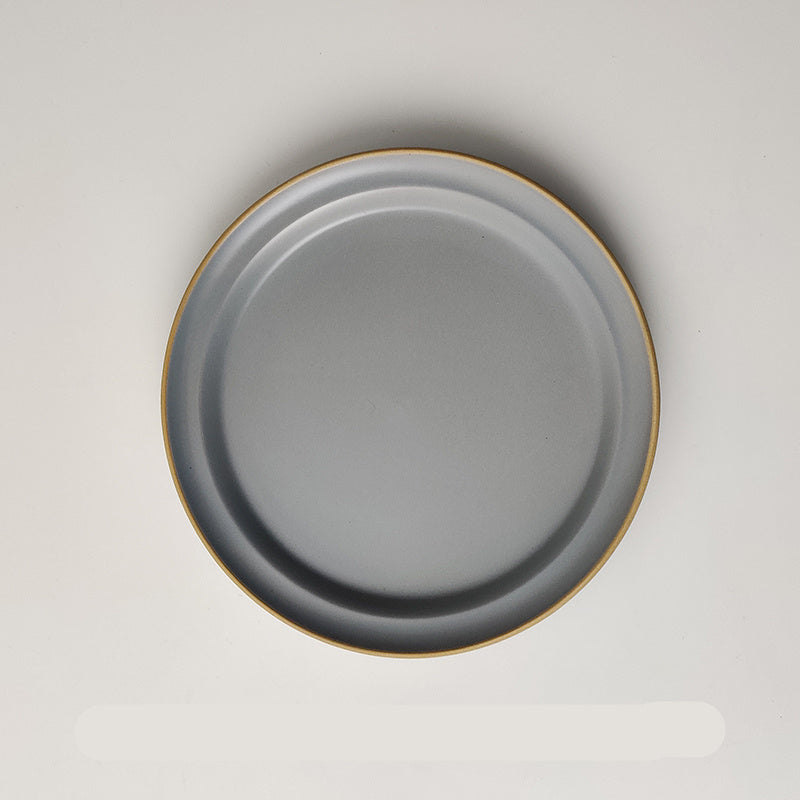 Set vaisselle porcelaine japonaise grise
