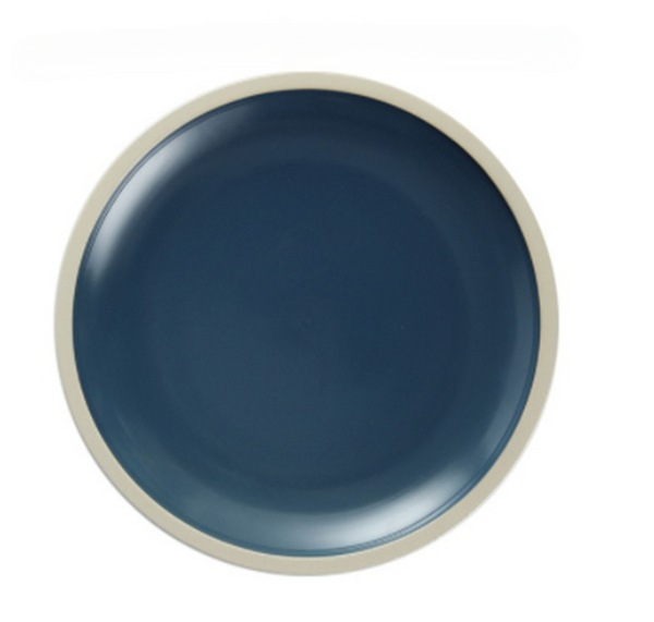 Assiette porcelaine bleu