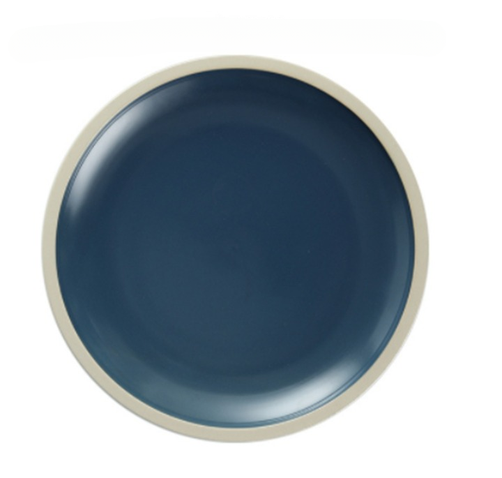 Assiette porcelaine bleu