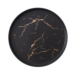 Assiettes Marbre noir