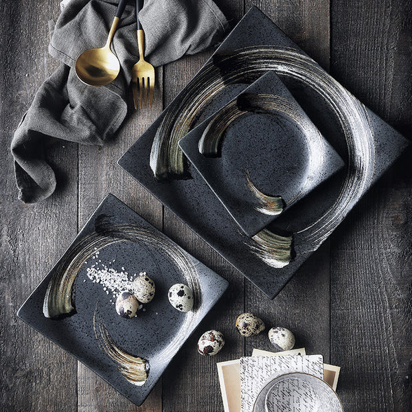 Assiette prestige Noir