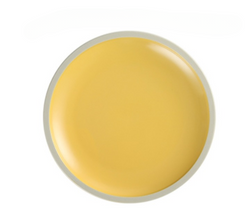 Assiette porcelaine jaune