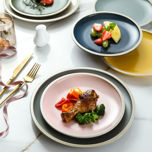 Assiette porcelaine Beige