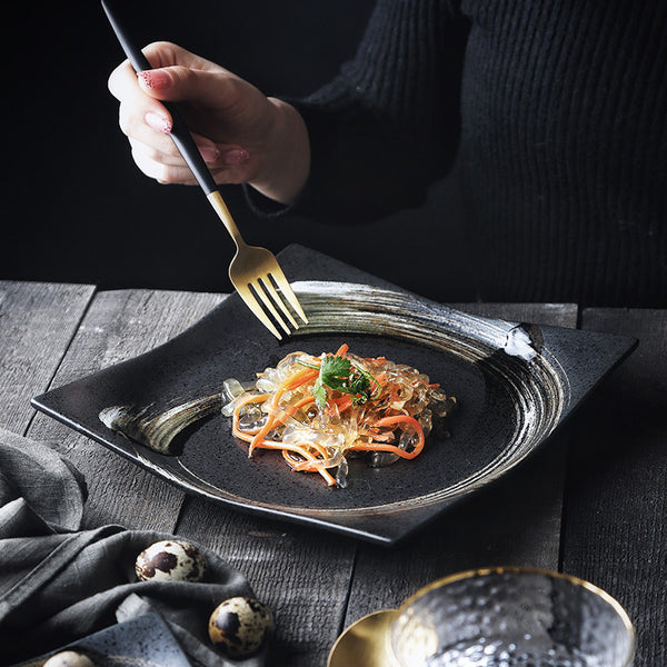 Assiette prestige Noir