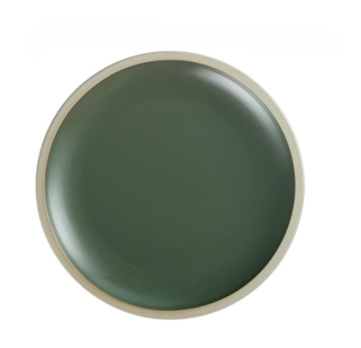 Assiette porcelaine verte